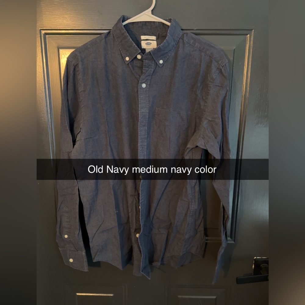 Old Navy Dark Blue Casual Shirt